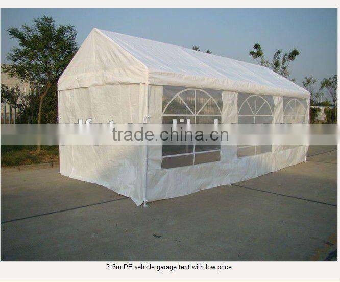 3*6m PE vehicle garage tent with low price