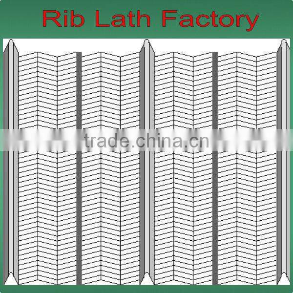 Rib Lath/ formwork mesh /brick mesh/ Corner angle for building,made with galvanized steel plate or 304 stainless steel