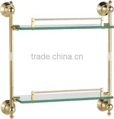 Decorative Bathroom Accessory,Metal Towel Shelf with Hooks
