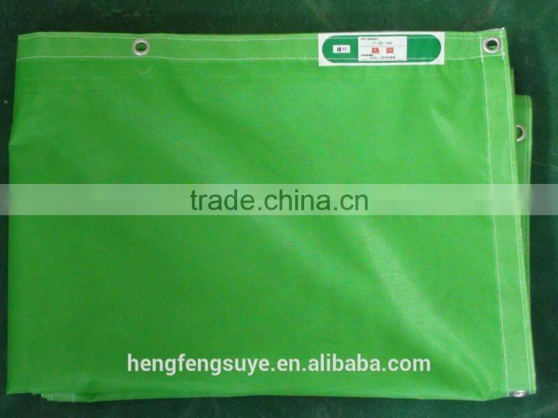 Flame Retardant PVC Dip Mesh Sheet 160GSM 420D/16X15