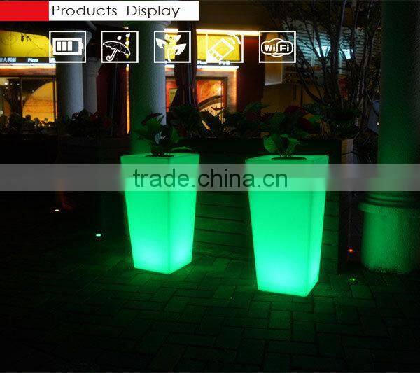 Factory direct sale RGB color changing remote control flower pot
