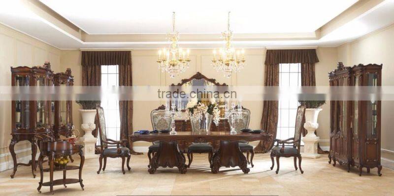 Luxury Furniture King Size Bed/Solid Mahogany Wood Bedroom Furniture Set