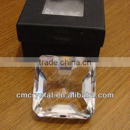 clear square crystal dimond paperweight wholesale