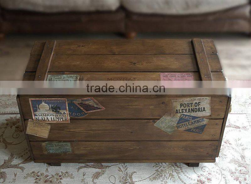 Retro Steamer Travel Storage Trunk