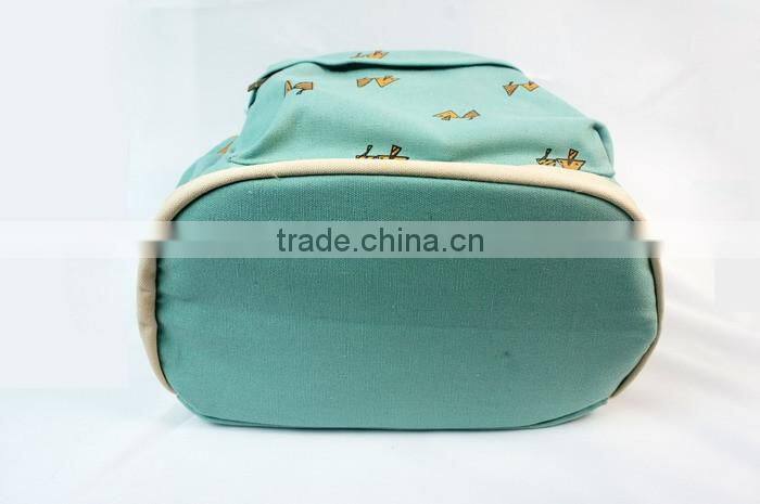 Little Tree Printting Canvas Water Resistant Backpack Cute for Girls