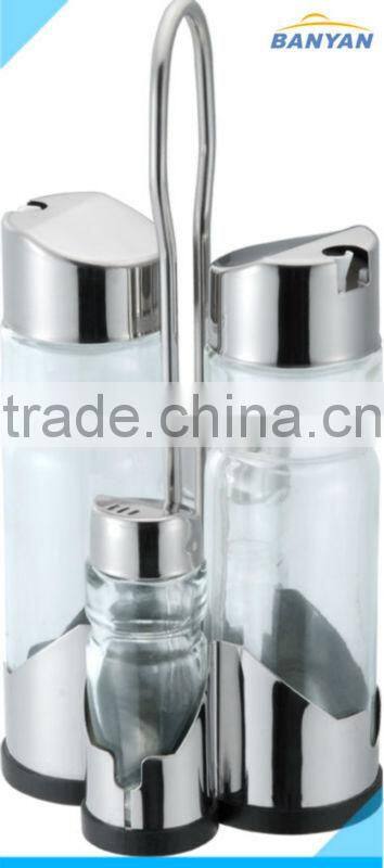 LFGB storage Bottles & Jars Type salt and pepper glass cruet set