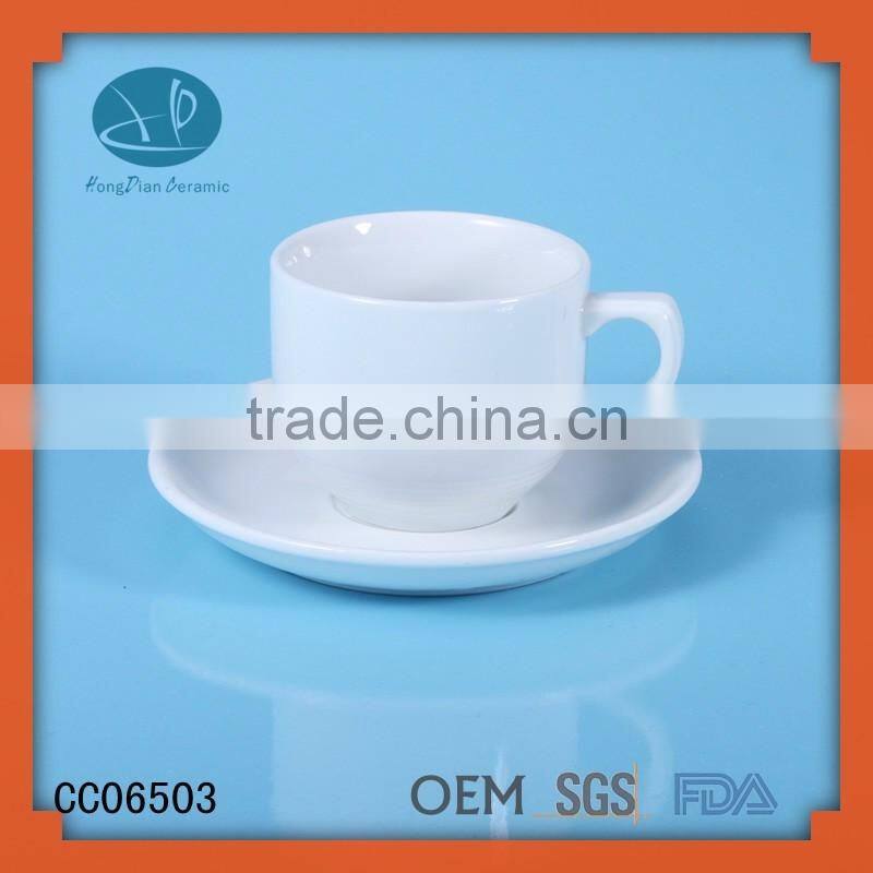 porcelain tea cup,cup and saucer set,wholesale airline cafe used porcelain ceramic coffee tea cup and saucer