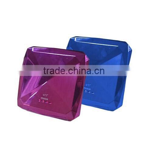 diamond shape portable power bank 7800mAh for smartphone