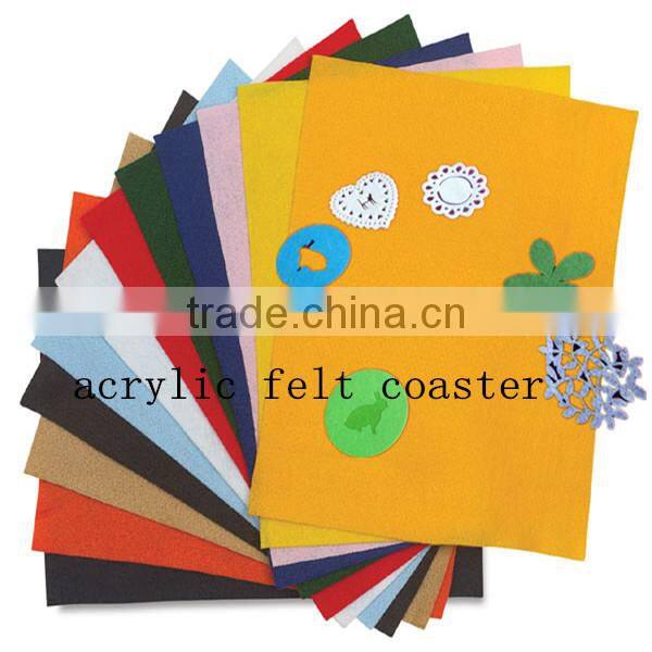 HOT! 100% colorful acrylic felt nonwoven