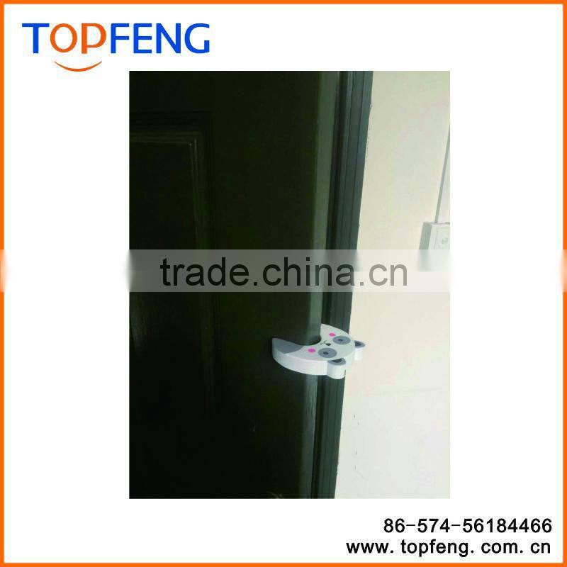 Child Safety No Finger Pinch Foam Door Stopper, Baby Cushiony Finger Hand Safety, Curve Shaped Door Stop Set Of 4