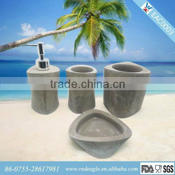 3pcs set glass bathroom accessories sets