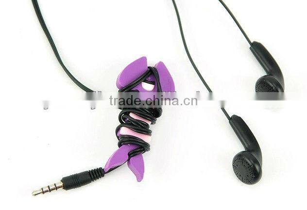 Supply creative fish bones earphone bobbin winder