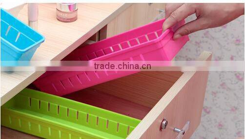 Fashion 3 Lattices Sundries Plastic Divided Storage Box/DIY Storage Box