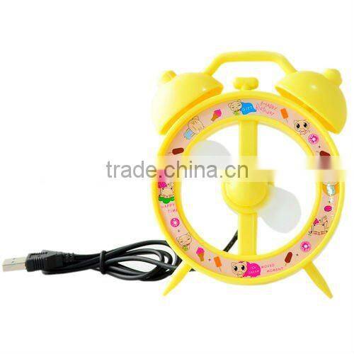 Supply creative fashion fan shape alarm clock