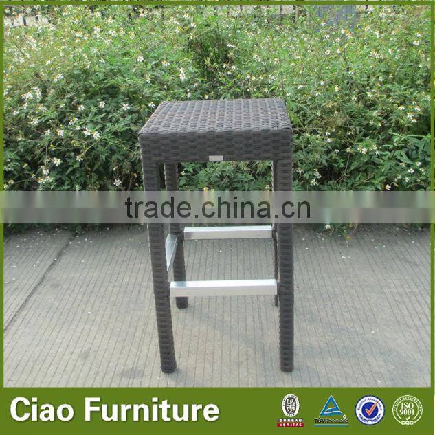 plastic rattan bar stool