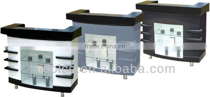 Pain Nail salon reception desk Painted finished acetone proof office table design receptionist table TKN-606