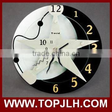 Promotional DIY home decor wall clock for sublimation printing