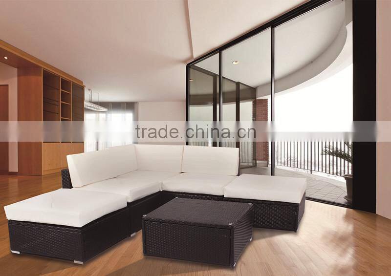 hot sale rattan corner sofa PE rattan