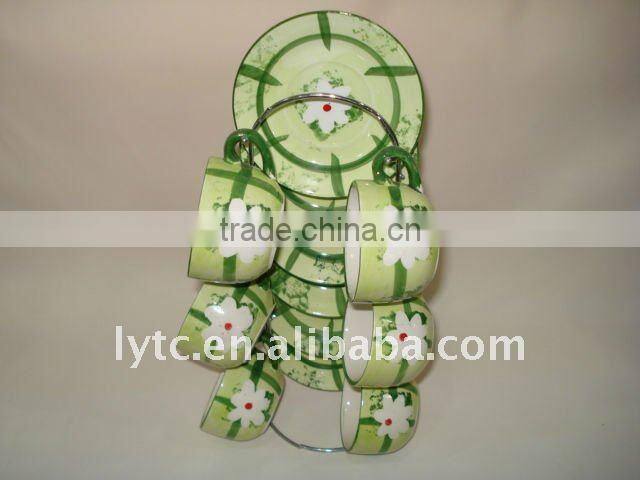 12 pcs dinnerware porcelain tea set