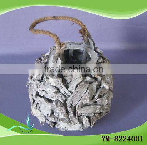 Garden Gnome With Wooden Lantern