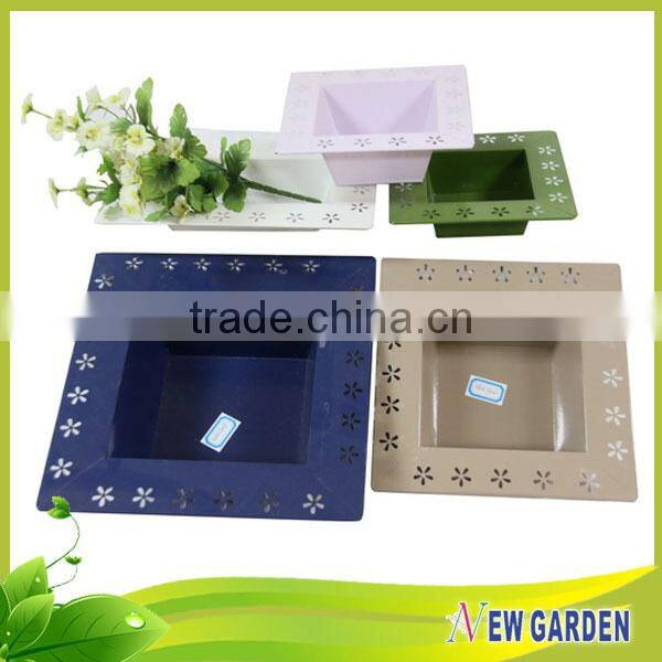 New Arrival Factory Wholesale Unique Shape Slanted Railing Flower Pot