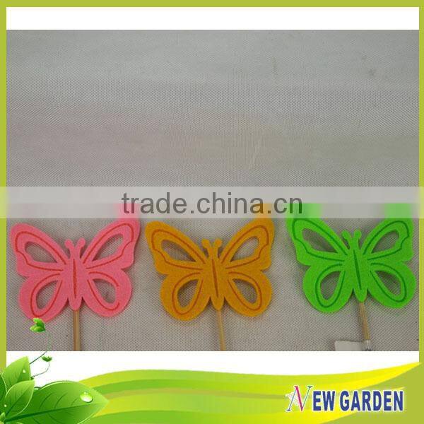 Good Quality Animal Shape At The Top Round Wood Stick For Planter