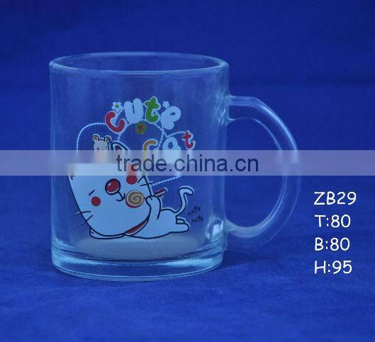 Hot deals heat resistant borosilicate glass coffee mug with handle