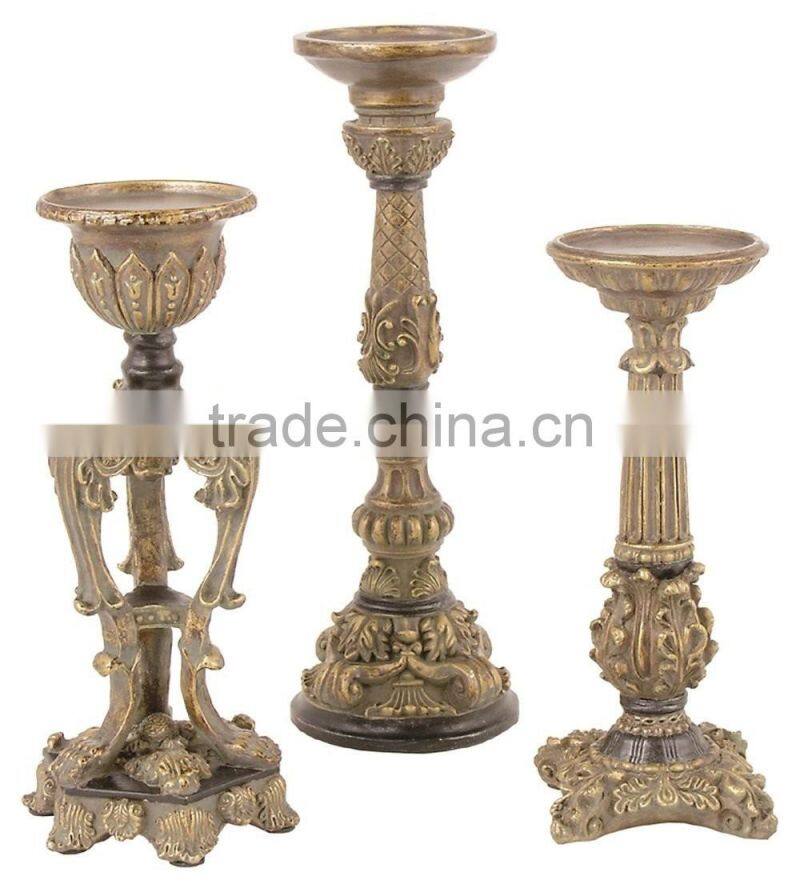 Fashion Gate Pillar candle holder, Set of 3