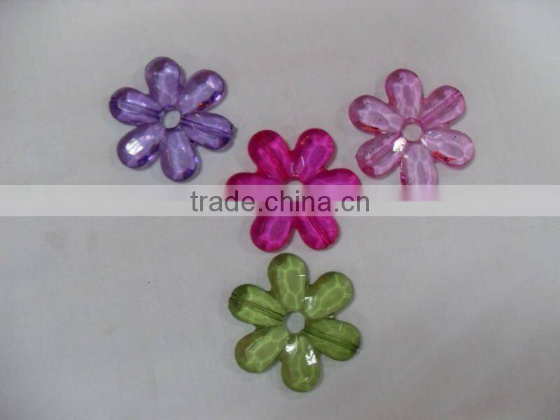 Wholesale multi-color acrylic flower decoration