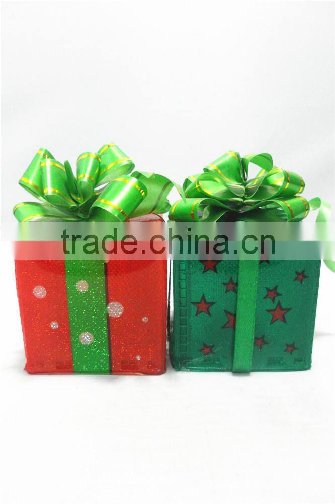 hot sale wholesale Christmas decoration acrylic led gift box