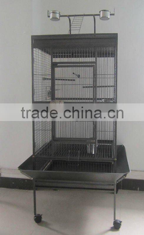 Top Play Stand large Metal Parrot Cage for breeding bird with 4 wheels