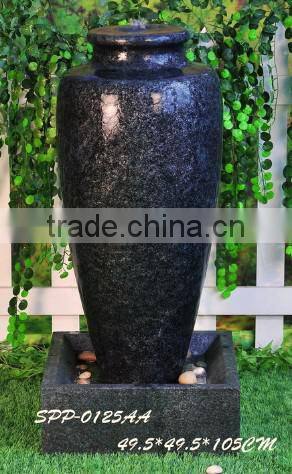 Small pot water fiberglass fountain