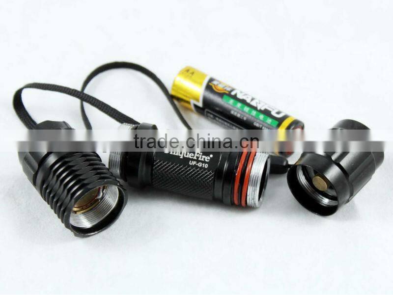 UniqueFire Led hand light 365nm uv light Torch with aa battery
