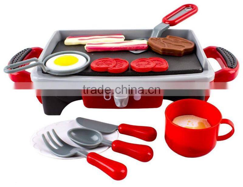 Hot sale high quailty funny stove griddle plastic toy for kids