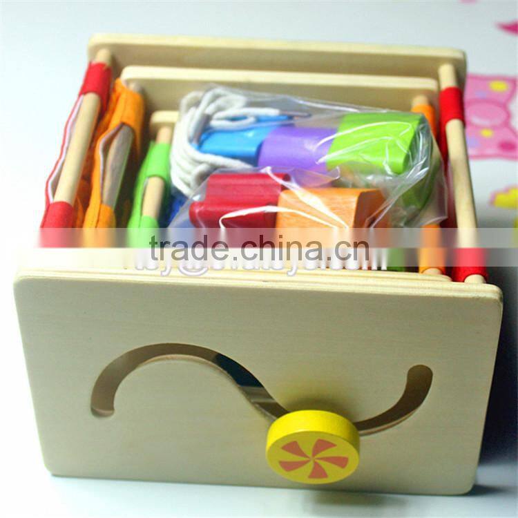 Creative intelligent nesting toys wooden baby stacking cups W13D089