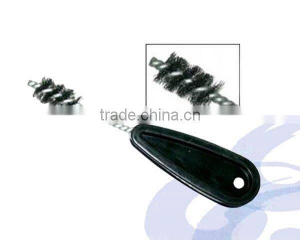 Steel Wire Pipe and Tube Fitting Cleaning Brush Tool with Plastic Handle for Repair Tool