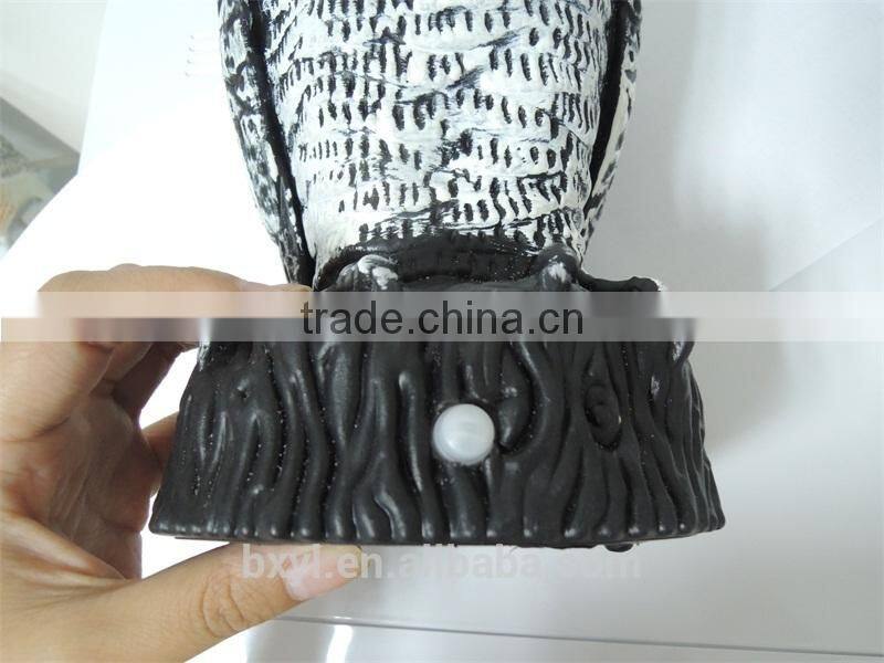 white smart popular PE small Electric sensor bird animal repellent garden plastic scare owl protect family