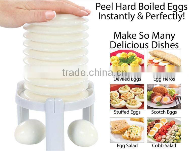 EggStractor Slicer Cooking Hard Boiled Egg Peeler Kitchen Tool