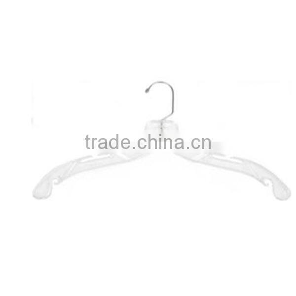 Custom High Quality Clear Plastic Clothes Hanger - 17 Inch Manufacturer