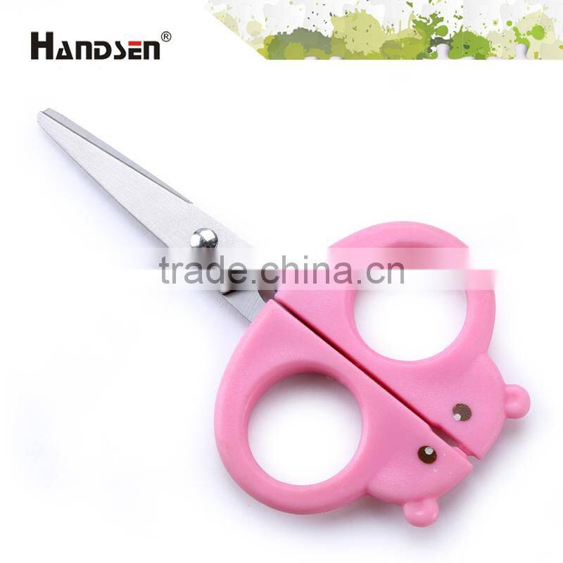 New plastic handle 5" cute animal scissors