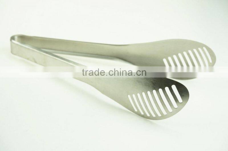 39008 New Stainless Steel Kitchen Tongs Noodles tongs salad Tongs Ice Tongs
