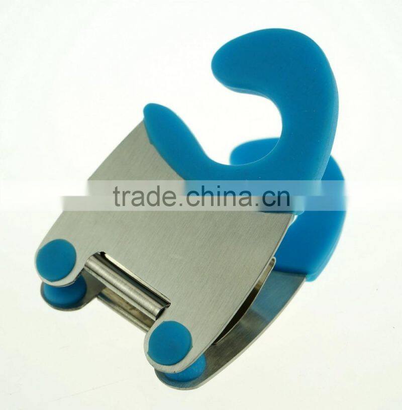 42129 silicone stainless steel pot clips