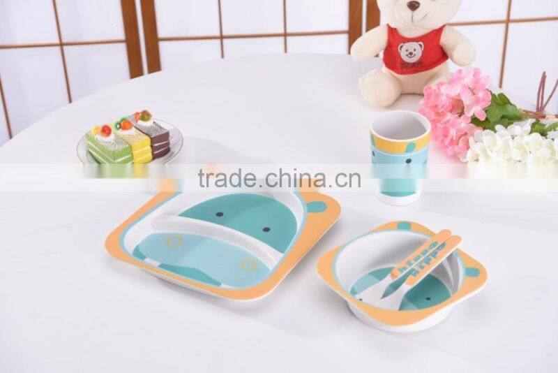 Tableware Sets Bamboo Fiber Eco Friendly Dinnerware Sets For Kids/Baby
