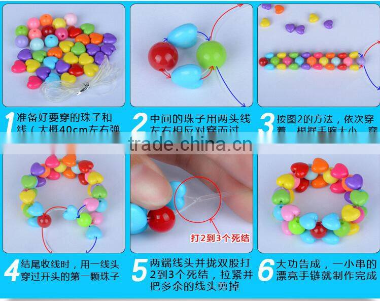 Creative Preschool Children handmade diy toy loose beads beaded toy 10 divisions selling educational toys hands Ability
