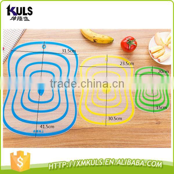 Creative clear plastic board Transparent plastic chopping board