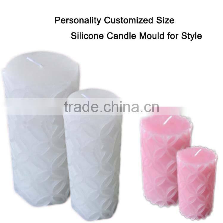 Wholesale empty candle molds silicone for 3d decorative candle jars