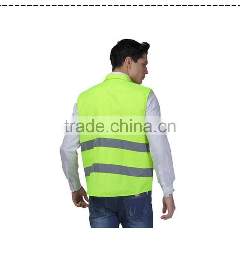 High Visibility Fluorescent Yellow Polyester Tank Top