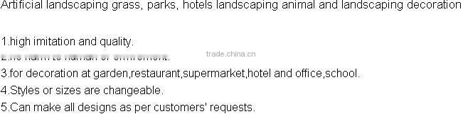 Latest design outdoor artificial grass animal topiary wire frame for landscape decoration