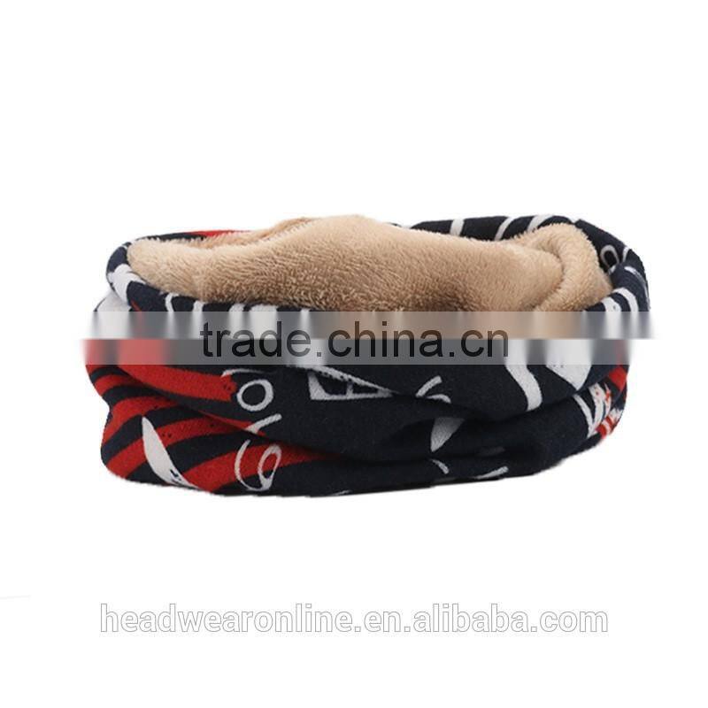 Printed Plush Winter Skull Beanie Hat For Man