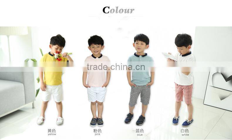 custom 100% cotton children school uniform blank t-shirt kids polo t-shirt